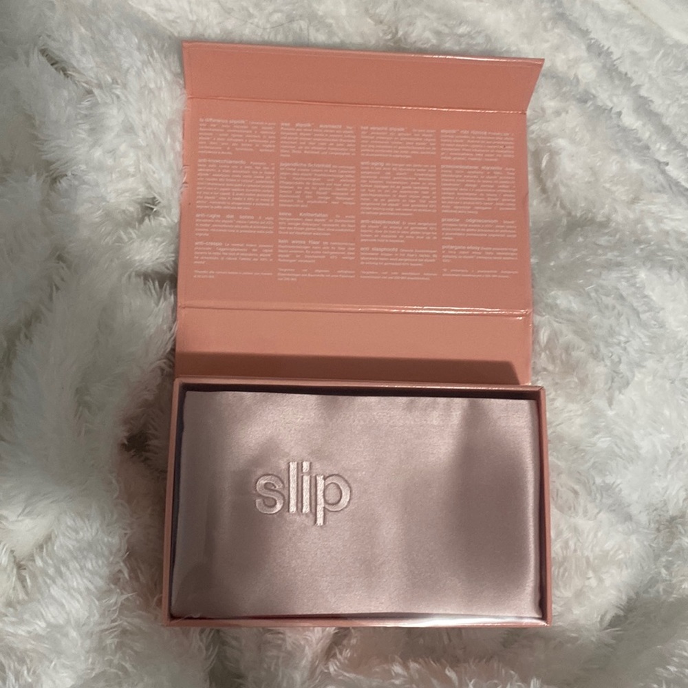 Slip Silk Pillowcase Pink Queen Size